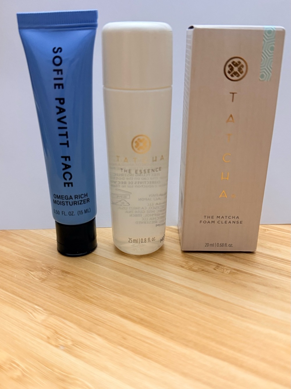 Tatcha + Sofie Pavitt | 3 Piece Face Luxury Skincare Bundle | Travel Size
